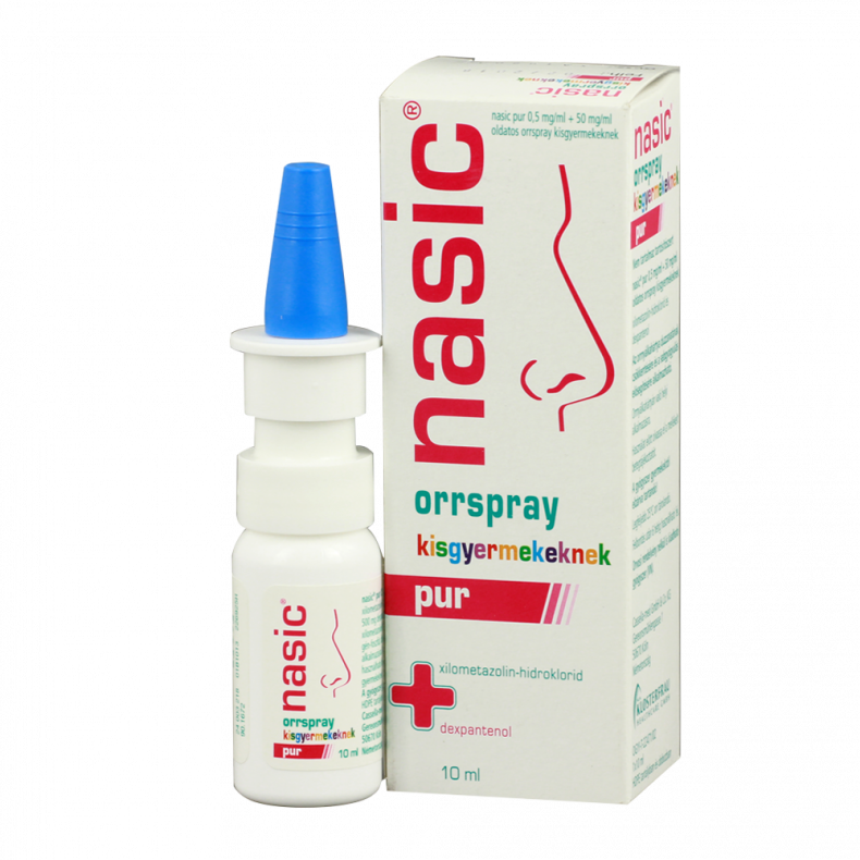 Nasic Pur 0,5Mg/Ml+50Mg/Ml Orrspray Kisgyerm. 1X