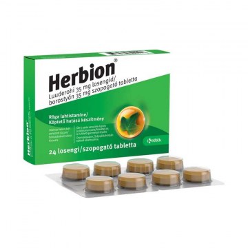 Herbion Borostyan 35Mg Szopogato Tabl. 24X