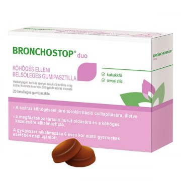 Bronchostop Duo Kohoges Elleni Bels.paszt. 20X