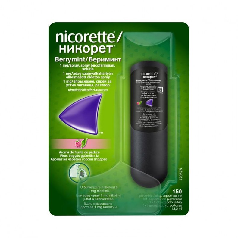 Nicorette Berrymint 1Mg/Adag Szajny.alk.spray 1X