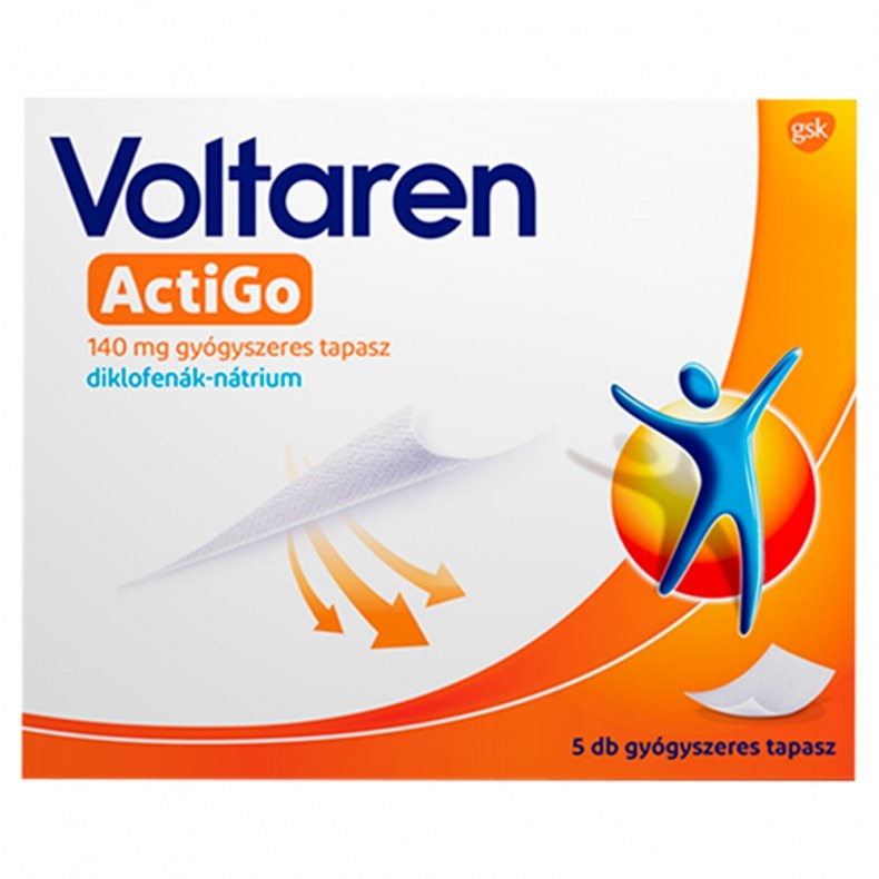 Voltaren ActiGo 140 mg Gyógyszeres Tapasz 5 db