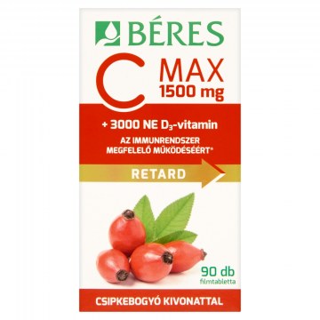 Beres C Max 1500Mg+Csipke+D3 3000Ne Ret.tbl. 90X