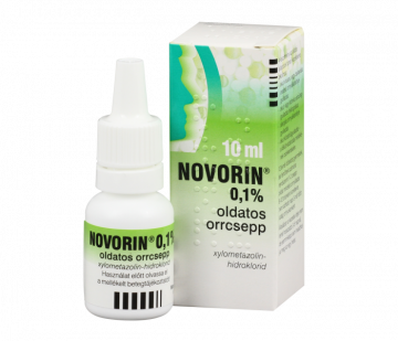 Novorin 0,1%  Oldatos Orrcsepp 10 Ml