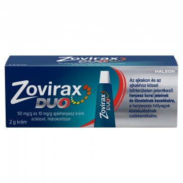 Zovirax Duo 50mg/g+10mg/g Ajakherpesz Krém 1x2 g