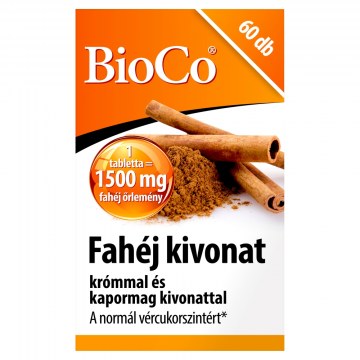 Bioco Fahéj Krómmal+Kapormag Kivonat Tabletta 60X