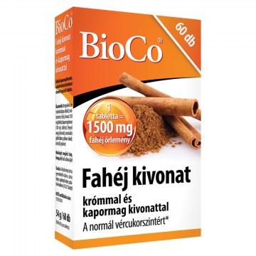 Alternative view of Bioco Fahéj Krómmal+Kapormag Kivonat Tabletta 60X