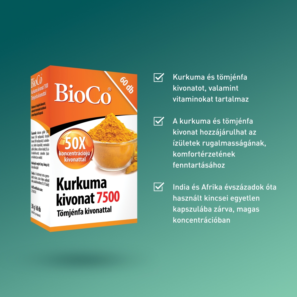 Bioco Kurkuma Tömjénfa Kivonat Kapszula 60X - Image 4