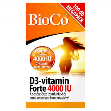 Bioco D3-Vitamin Forte 4000 Iu Tabletta 100 Db
