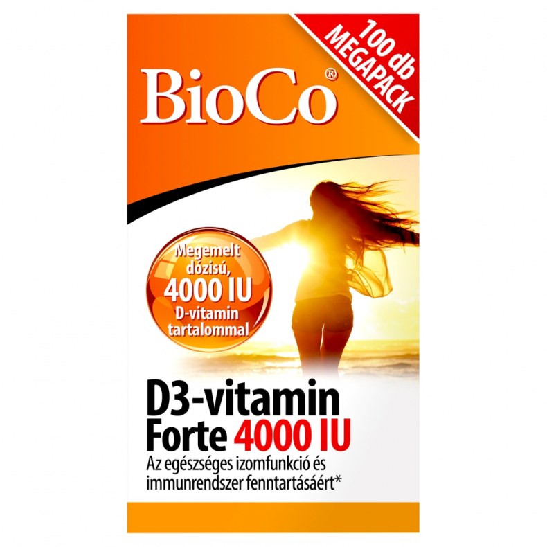Bioco D3-Vitamin Forte 4000 Iu Tabletta 100 Db