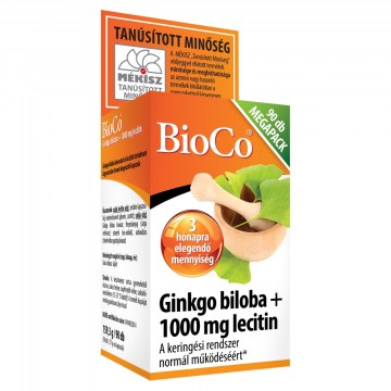 Alternative view of Bioco Ginkgo Biloba+Lecitin 1000Mg Kapszula 90X