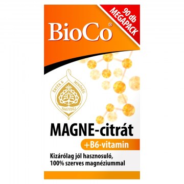 Bioco Magne-Citrát+B6-Vitamin Filmtabletta 90X