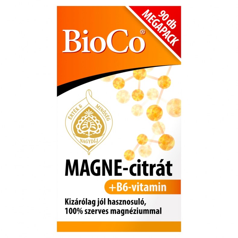 Bioco Magne-Citrát+B6-Vitamin Filmtabletta 90X