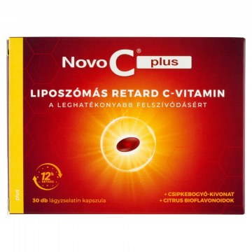 Novo C Plus Liposzómális C- Vitamin Kapszula Csipkebogyó 30X