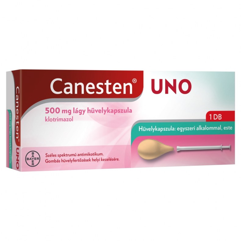 Canesten Uno 500mg Lágy Hüvelykapszula 1 db