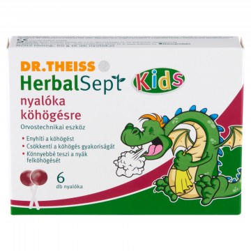 Alternative view of Theiss Köhögésre Herbalsept Kids Nyalóka 6X