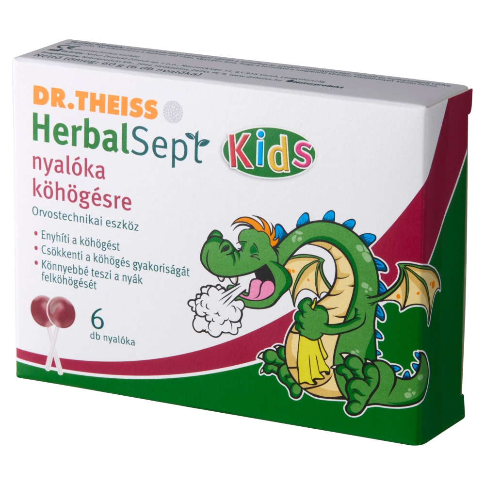 Theiss Köhögésre Herbalsept Kids Nyalóka 6X - Image 3