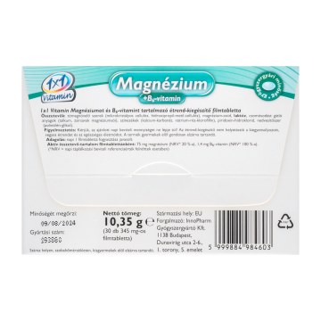 Alternative view of 1x1 Vitamin Magnézium + B6-vitamin filmtabletta 30 db