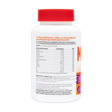 Alternative view of 1x1 Vitamin Multivitamin + cink és vas rágótabletta erdei gyümölcs 60 db