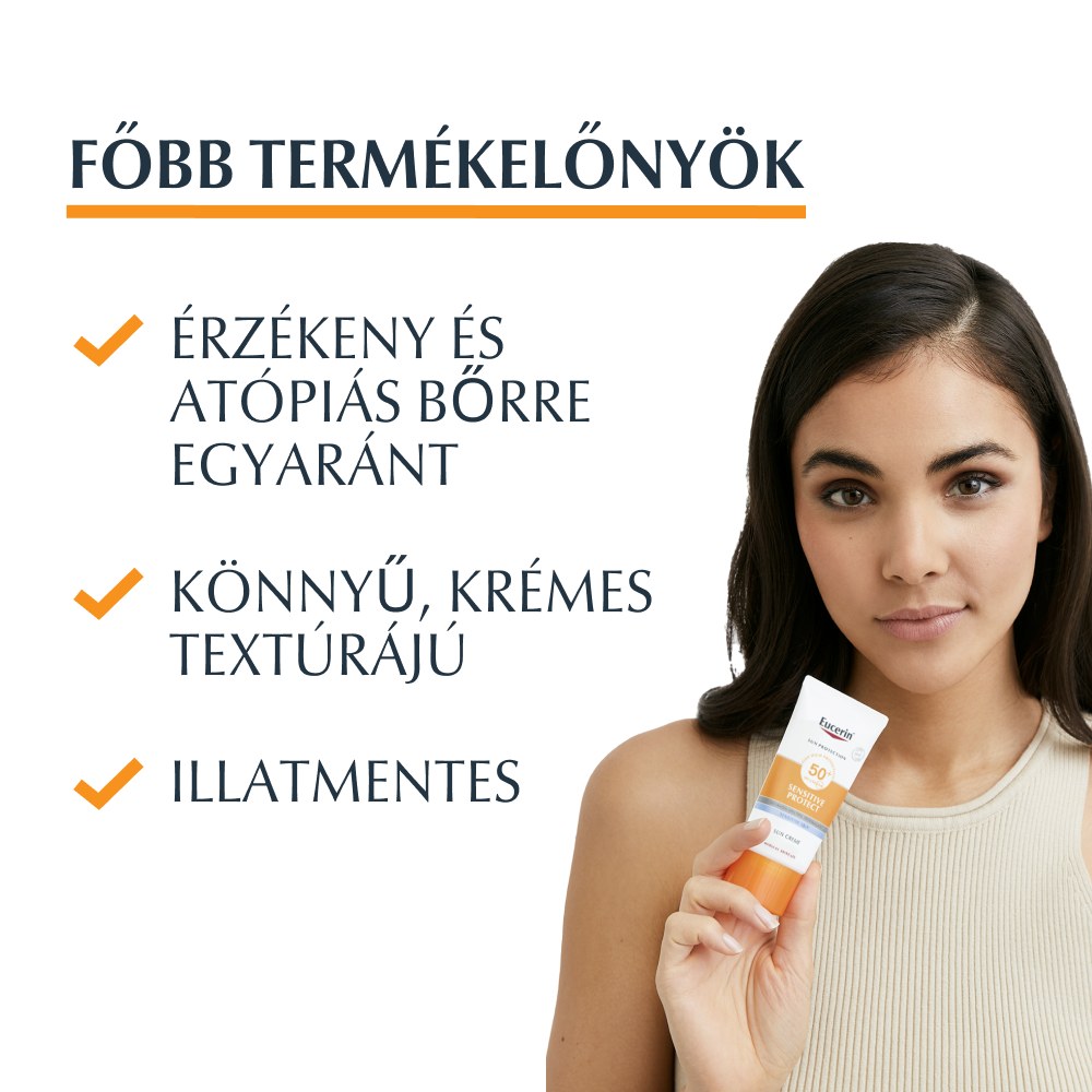 Eucerin Sun Sensitive Protect SPF50+ arcra 50 ml - Image 3
