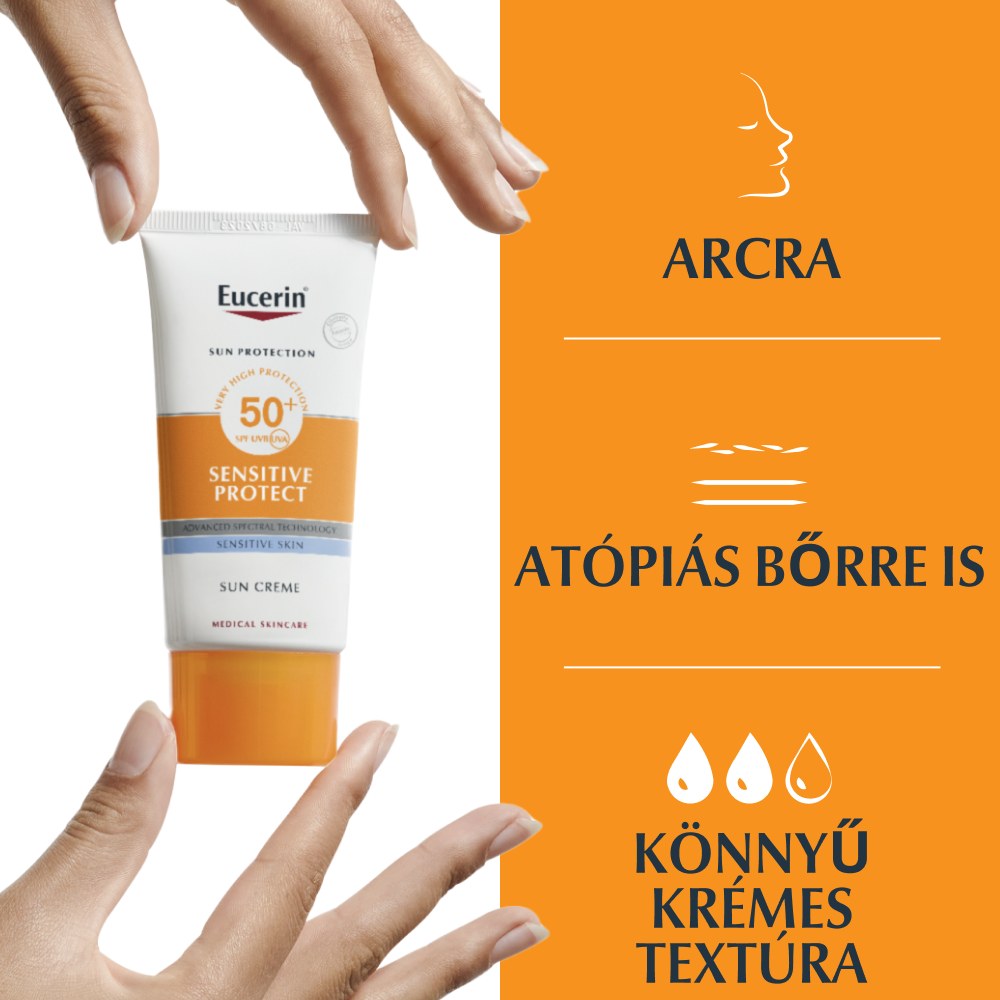 Eucerin Sun Sensitive Protect SPF50+ arcra 50 ml - Image 5