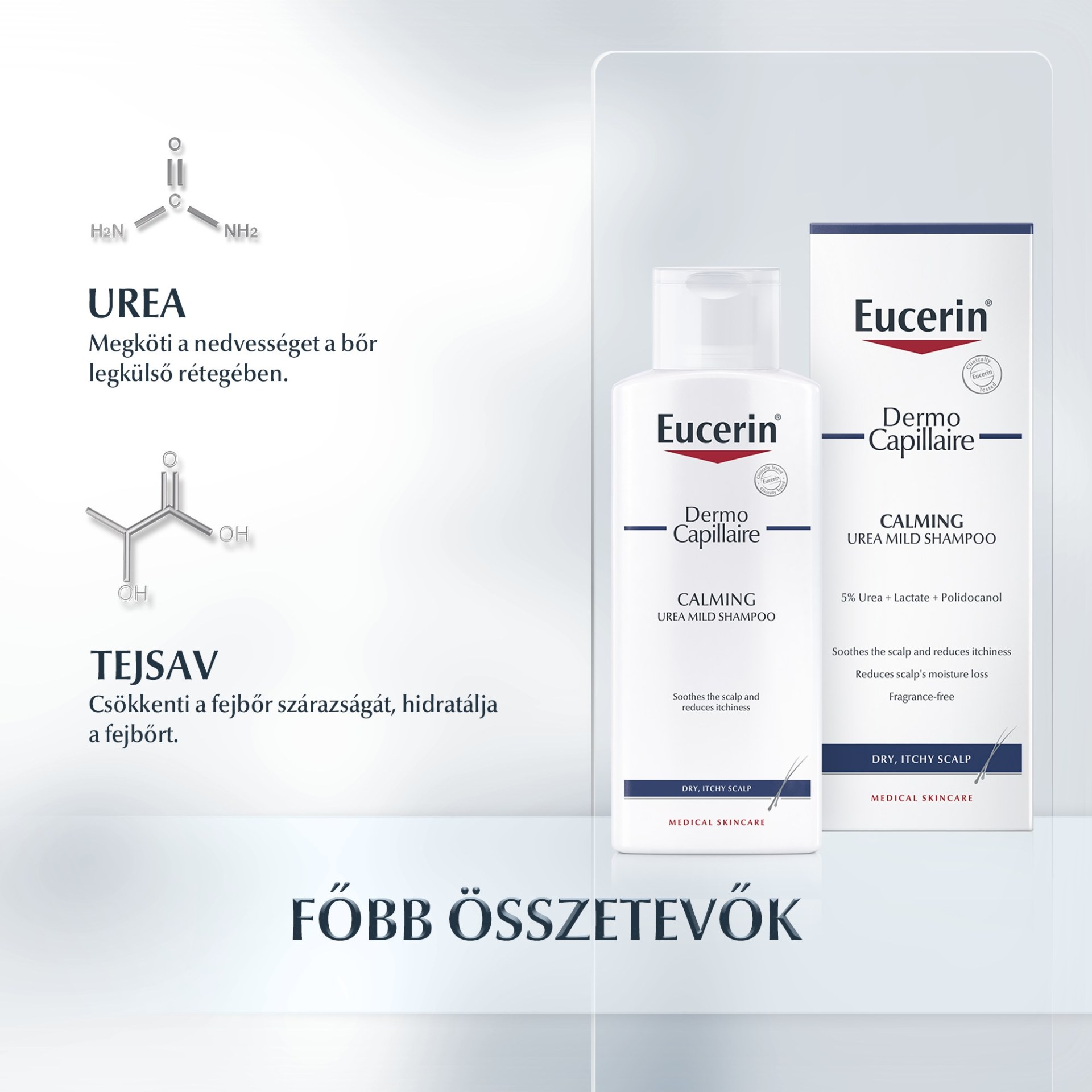 Eucerin DermoCapillaire Urea 5% sampon 250 ml - Image 5