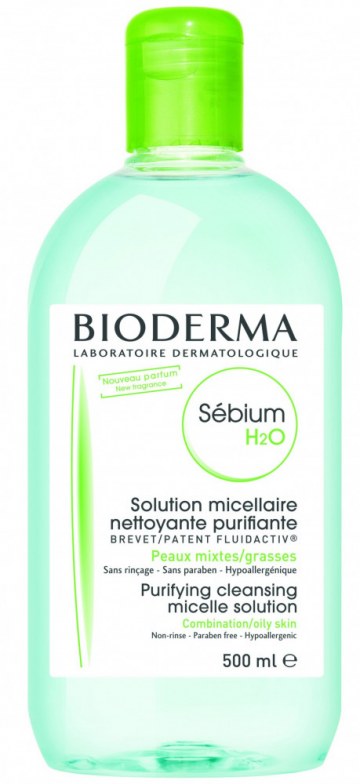 Bioderma H2O arc-és sminklemosó micellás víz 500 ml