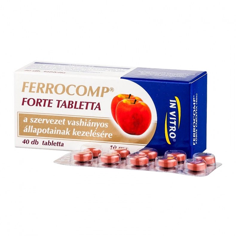 Ferrocomp Forte Tabletta 10 Mg 40X