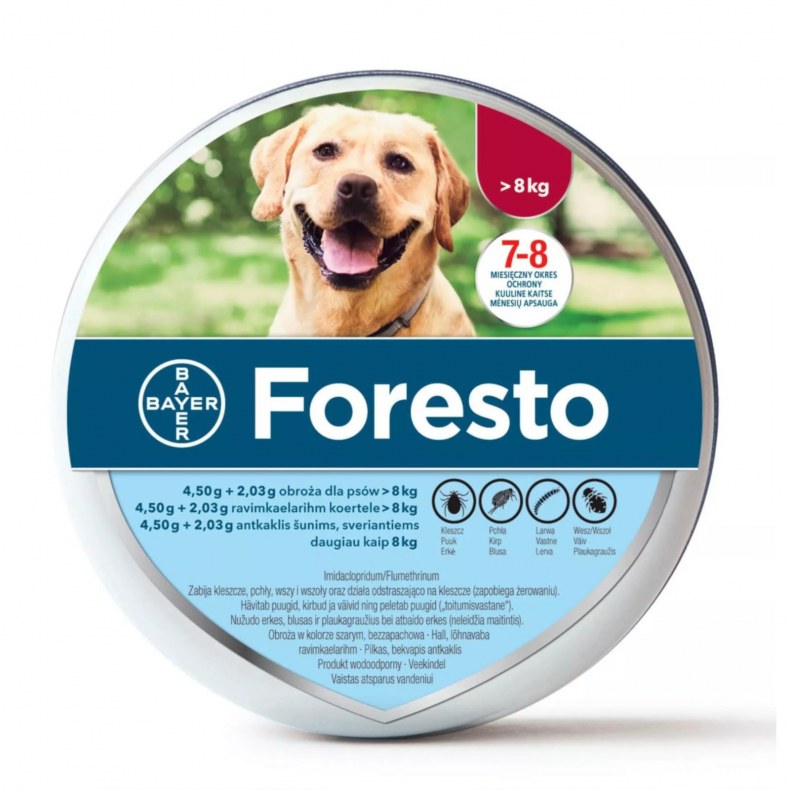 Foresto Kullancs És Bolha Elleni Nyakörv Kutya 8Kg Felett