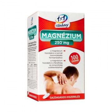 1x1 VitaDay Magnézium 250mg filmtabletta 100db