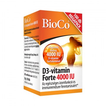 Bioco D3-Vitamin Forte 4000 Iu Tabletta 100 Db