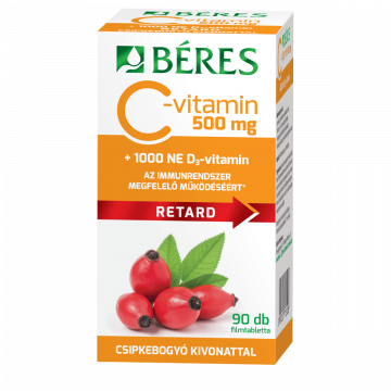 Beres C  500Mg+Csipkeb.+D3 1000Ne Ret.ftbl. 90X