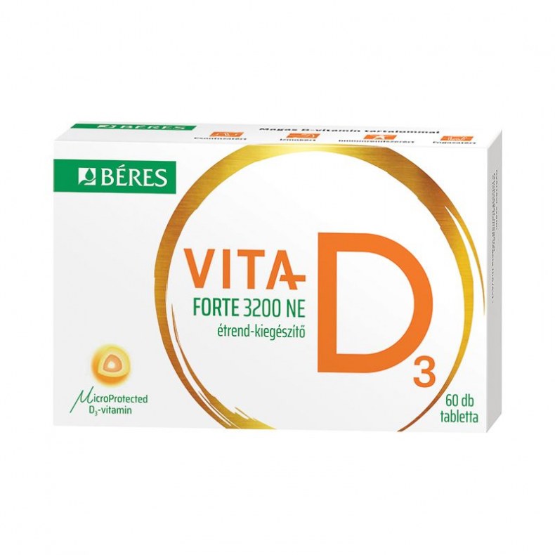Beres Vita-D3 Forte 3200Ne Étrendkiegészítő Tabl 60X