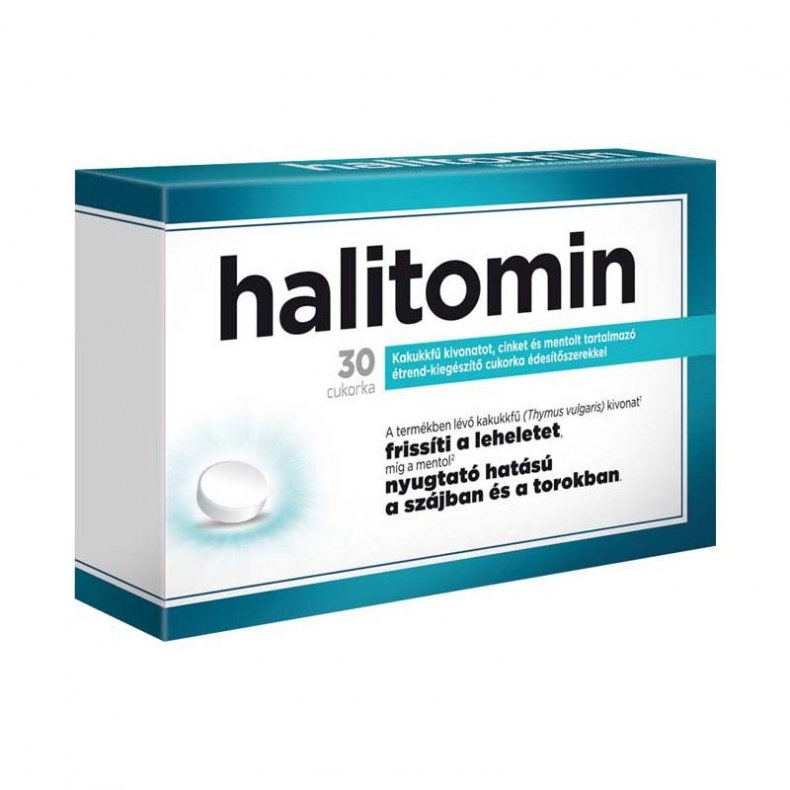 Halitomin Étrendkiegészítő Cukorka 30X