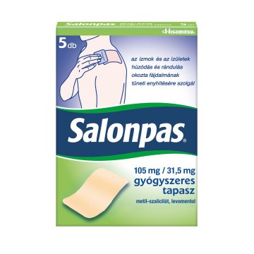 Salonpas 105Mg/31,5Mg Gyógyszeres Tapasz 5X