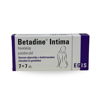 Betadine Intima Hüvelykúp 7+7 Db