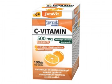 Jutavit C-Vit. 500Mg+D3+Csipkeb.ragotabl. 100X