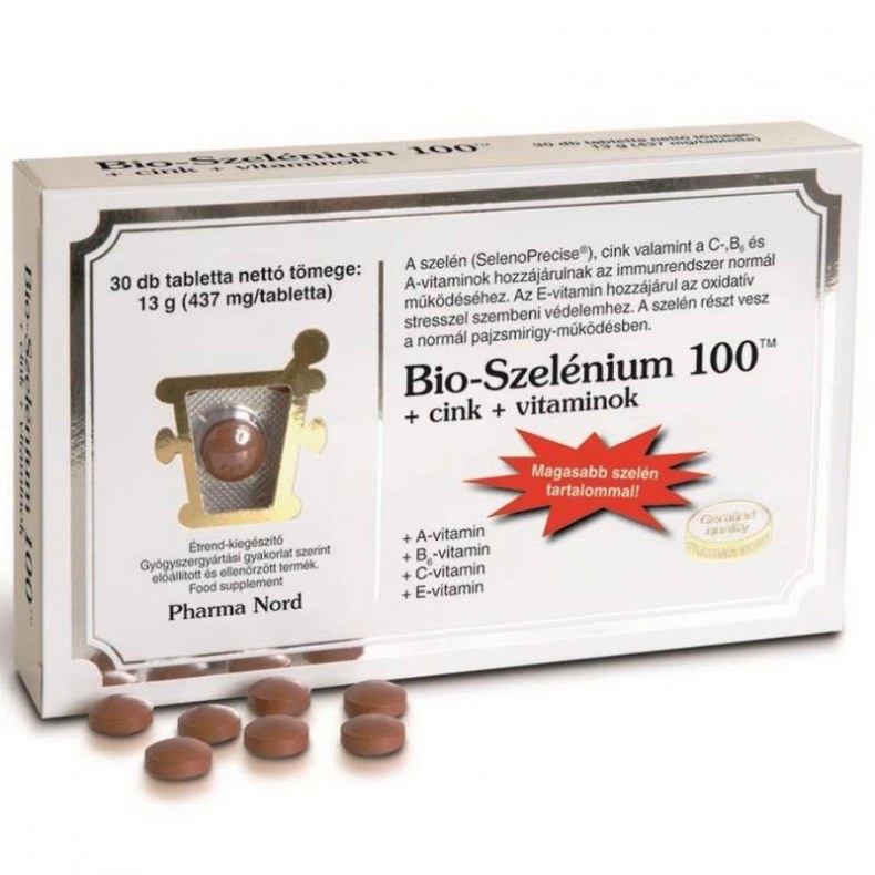 Pharmanord Bio-Szelenium 100+Zn+Vit Tabl  30X