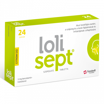 Lolisept 3Mg Citrom Izu Szopogato Tabl. 24X