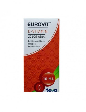 Eurovit D-Vitamin 20000Ne/Ml Bels.cseppek 1X10Ml