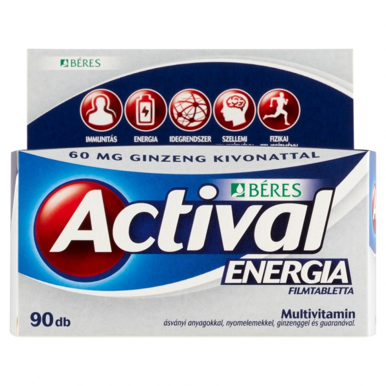 Béres Actival Energia Ginzeng Guarana filmtabletta 90db