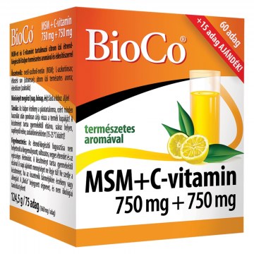 Alternative view of BioCo MSM+C-vitamin italpor 75x