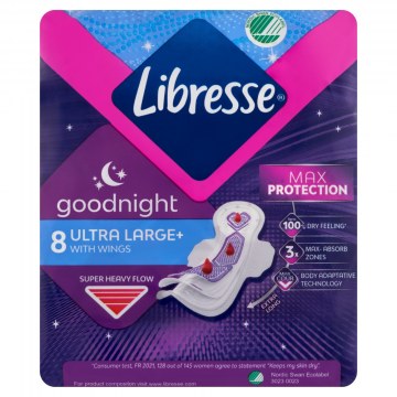 Libresse ultra goodnight betét 8x