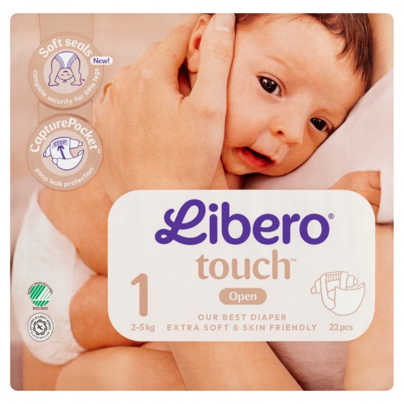 Libero Touch 1 Newborn 2-5 kg 22 db