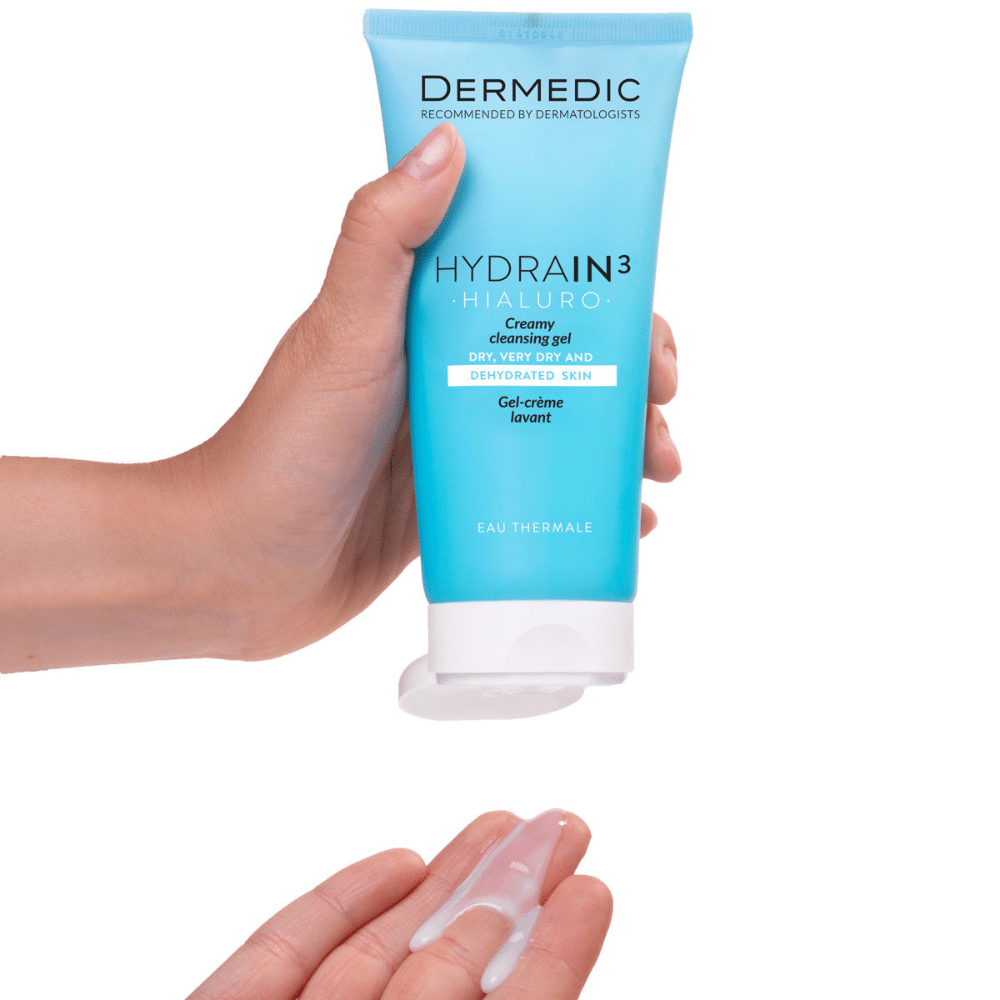 Dermedic Hydrain Krémes arctisztító gél 200 ml - Image 3