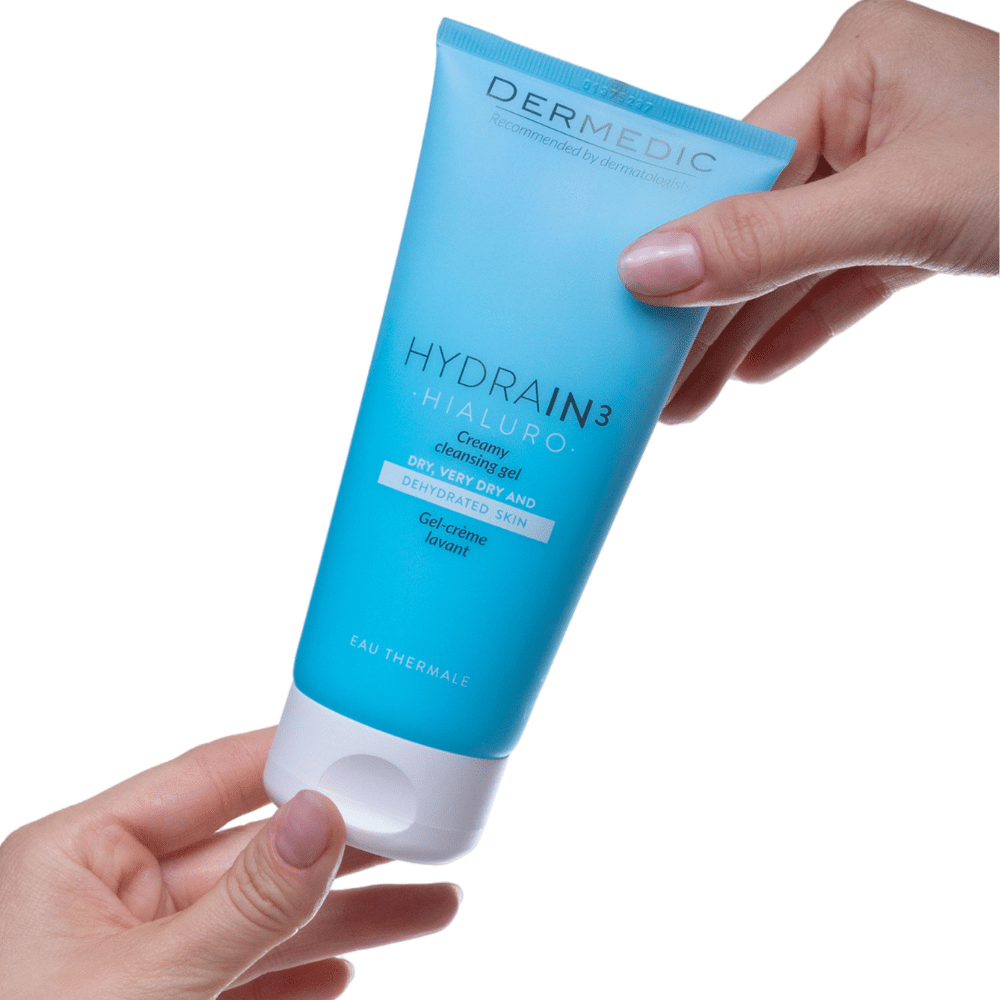 Dermedic Hydrain Krémes arctisztító gél 200 ml - Image 4