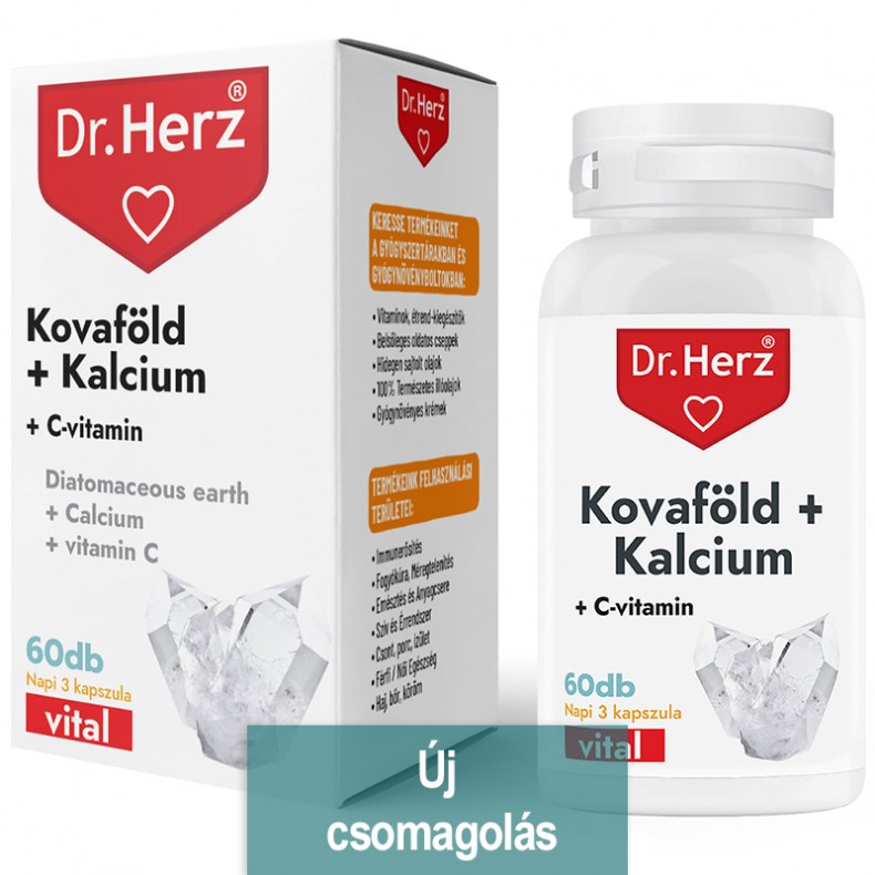 Dr. Herz kovaföld + kalcium + C-vitamin kapszula - 60 db