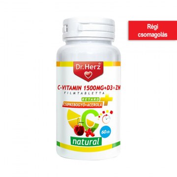 Alternative view of Dr. Herz C-vitamin 1500 mg+D3+Zn 60 db tabletta