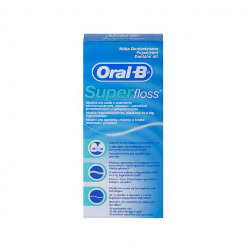 Fogselyem Oral-B Superfloss  50X (50 Szal)