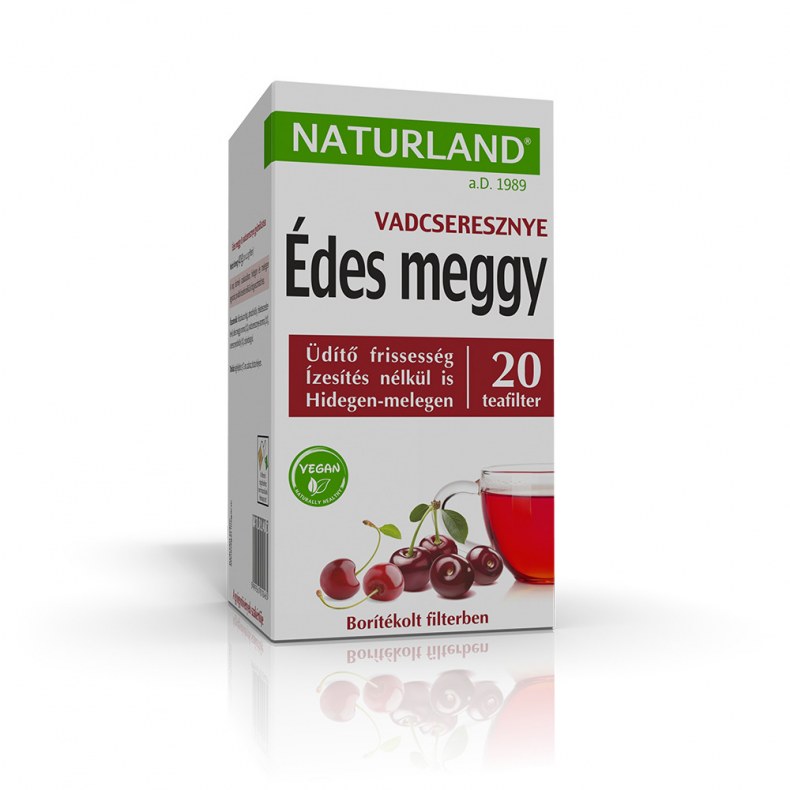 NATURLAND GYUMOLCSTEA EDES MEGGY+VADCSER. 20X2G