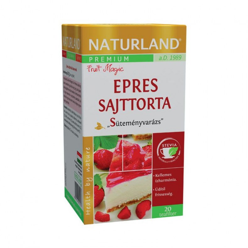 NATURLAND PREM.EPRES SAJTTORTA TEA 20X